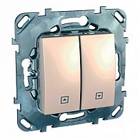 Выключатель для жалюзи UNICA, бежевый | код. MGU5.208.25ZD | Schneider Electric